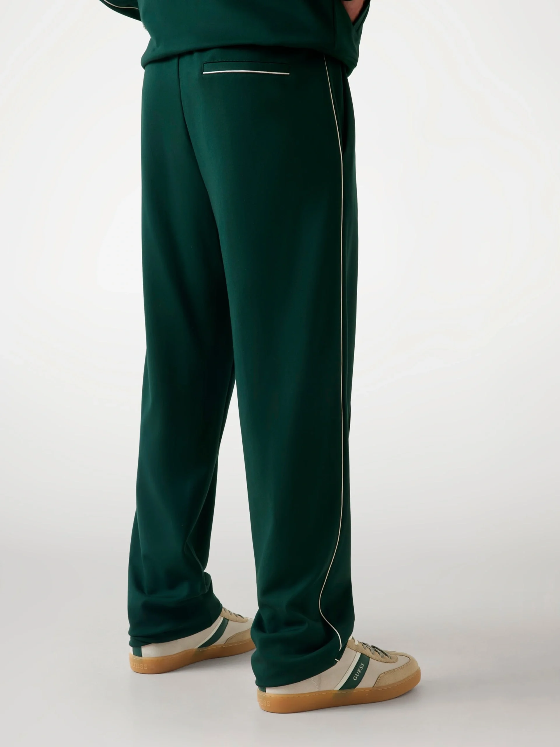 Guess Interlock Erkek Yeşil Slim Fit Eşofman Altı M5YB18KCBR2-G8U1