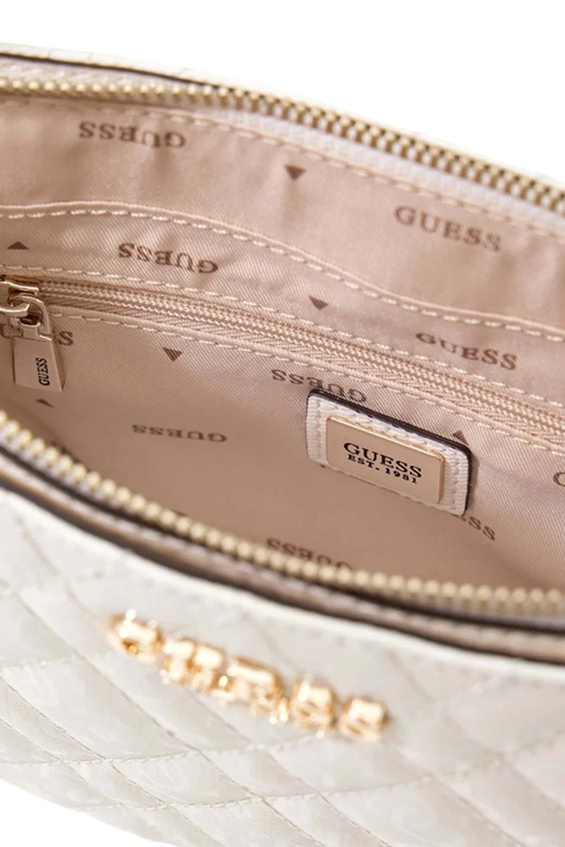 Guess Isemay Mini Çapraz Askılı Kadın Beyaz Çapraz Çanta HWGG9628720-OFF