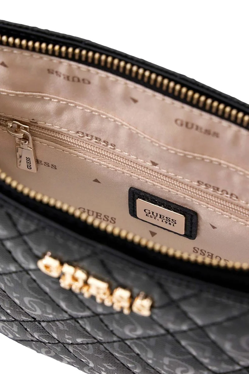 Guess Isemay Mini Çapraz Askılı Kadın Siyah Çapraz Çanta HWGG9628720-BLA