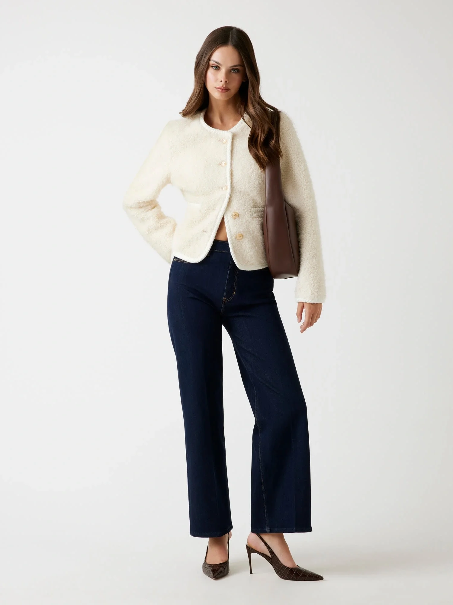 Guess Ivana Kadın Beyaz Kürk W5BL69W3860-F0D9