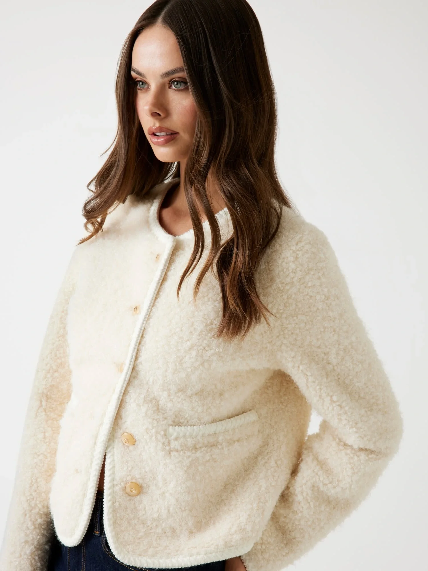 Guess Ivana Kadın Beyaz Kürk W5BL69W3860-F0D9