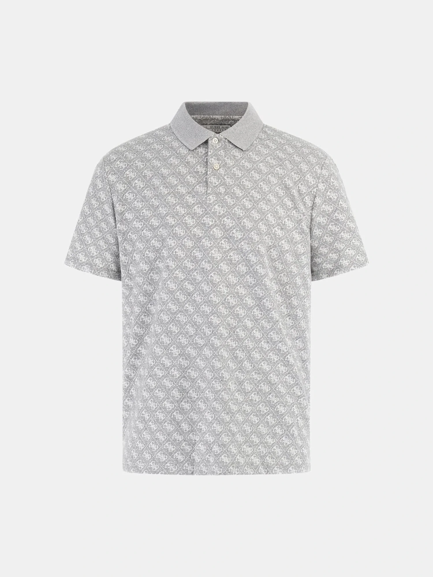 Guess Jacquard Erkek Gri Regular Fit Polo T-Shirt M5BP09K0911-FJ9E