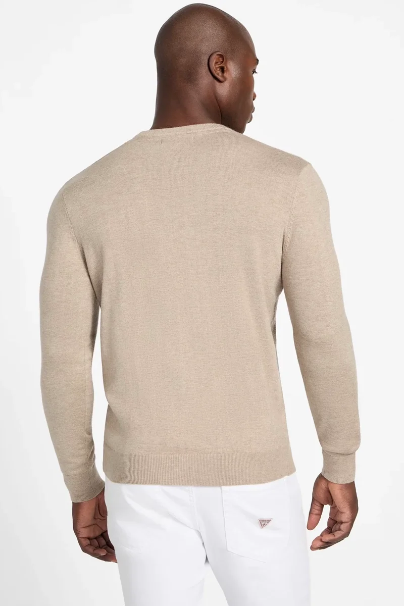 Guess Jamaar Erkek Bej Yün Karışımlı  Kazak  M5BR08Z0432-H184