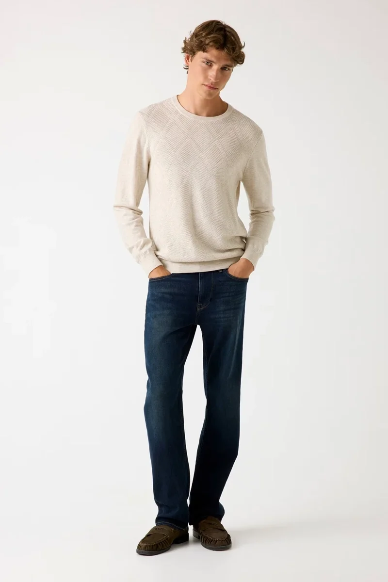 Guess Jamaar Erkek Krem Yün Karışımlı  Kazak  M5BR08Z0432-LOH