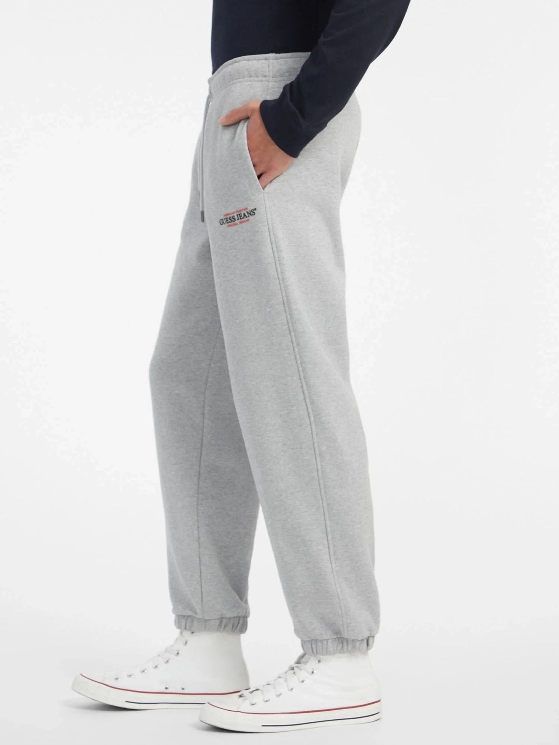 Guess  Erkek Gri Regular Fit Eşofman Altı M4YB18K9V31-H90Z