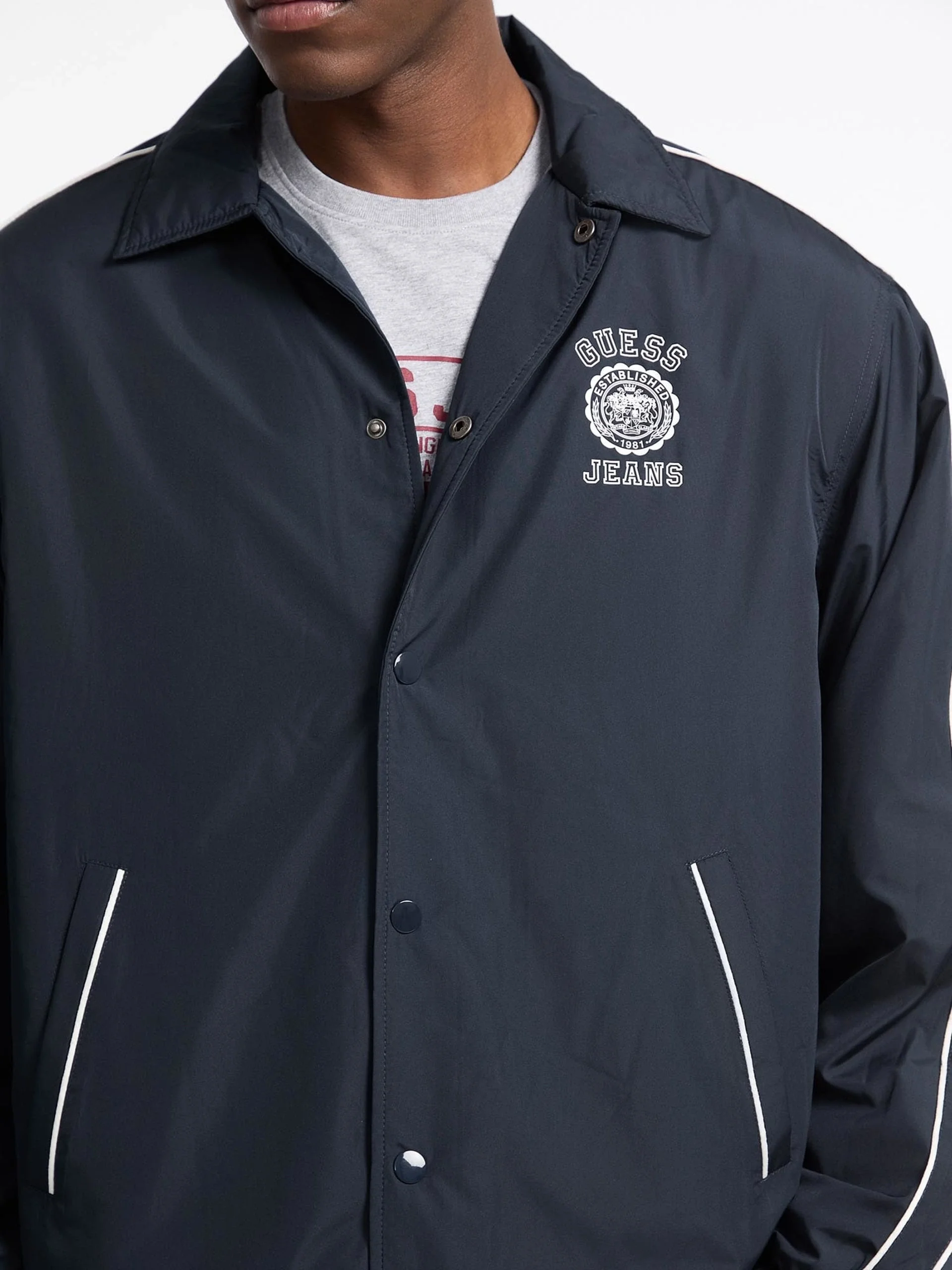 Guess Jeans Erkek Lacivert Ceket M5YL20WHF02-A71W