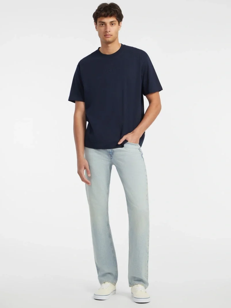 Guess Jeans Erkek Lacivert Oversize Fit T-Shirt M4YI44K8FQ4-A71W