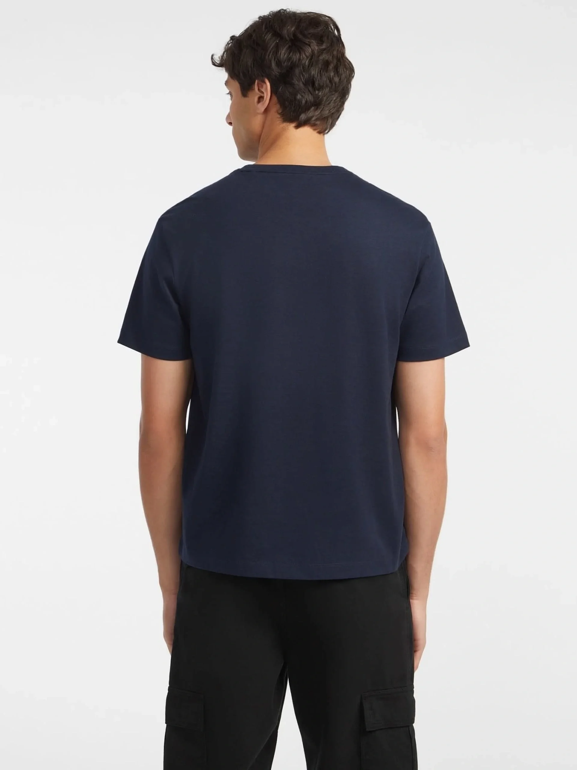 Guess Jeans Erkek Lacivert Regular Fit T-Shirt M4YI42K8FQ4-A71W