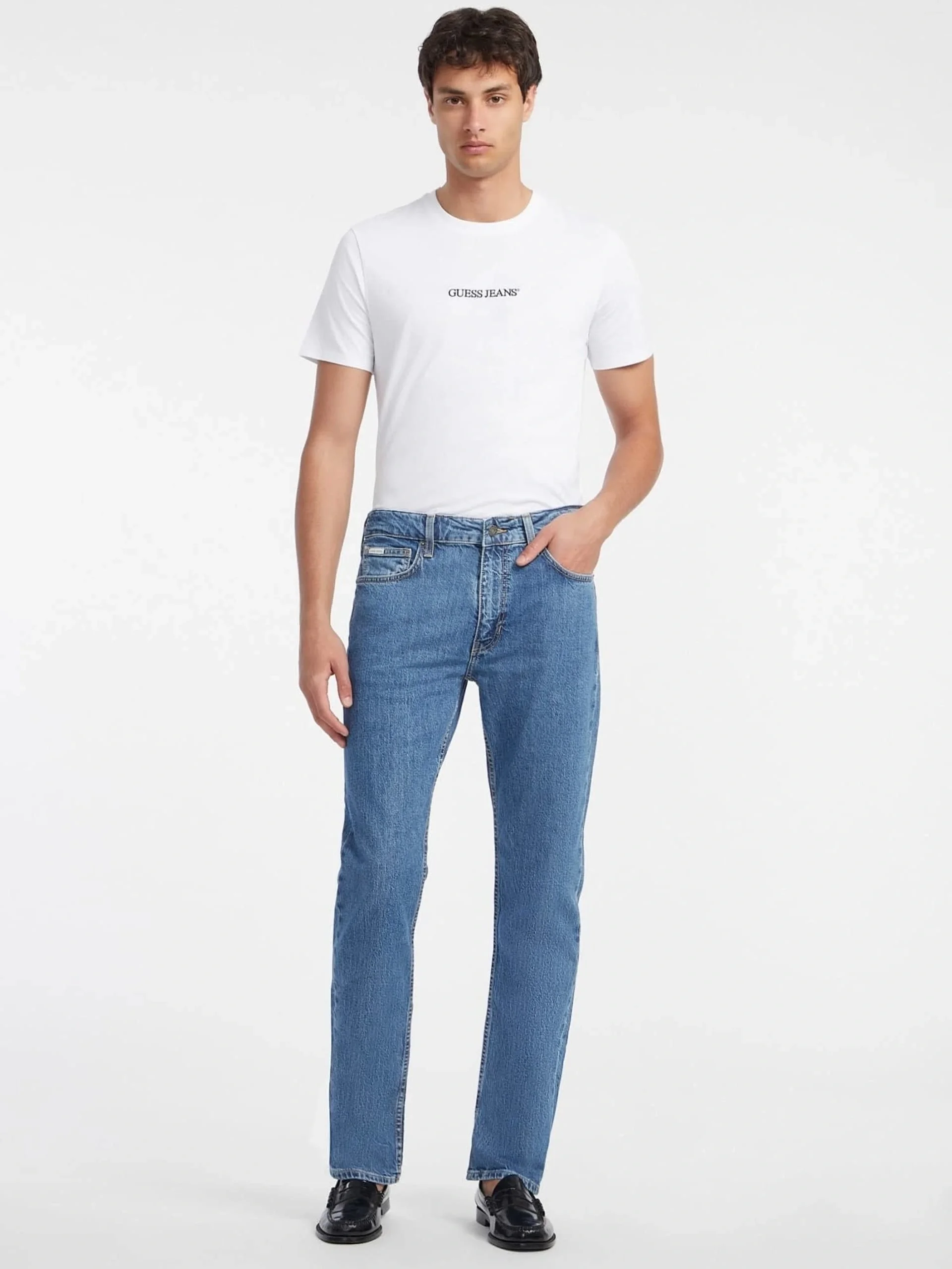 Guess Jeans Erkek Mavi Regular Fit Jean M4YA1BD5DO2-GAM1