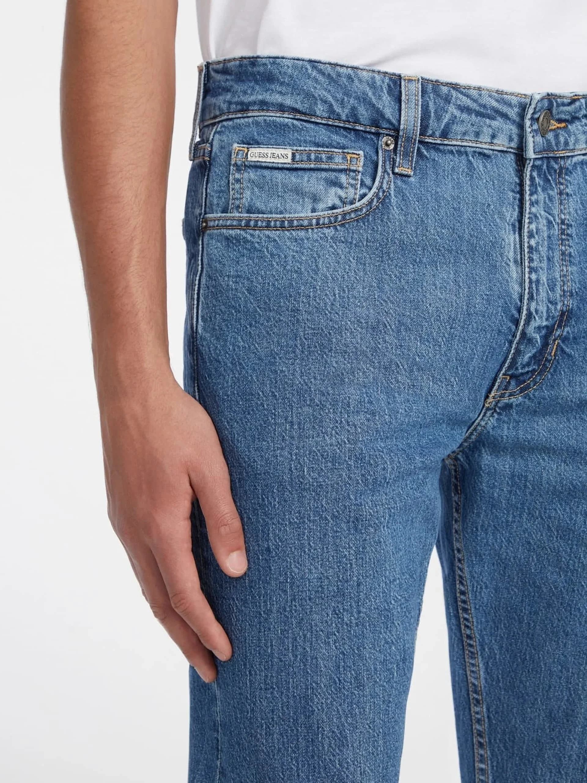 Guess Jeans Erkek Mavi Regular Fit Jean M4YA1BD5DO2-GAM1