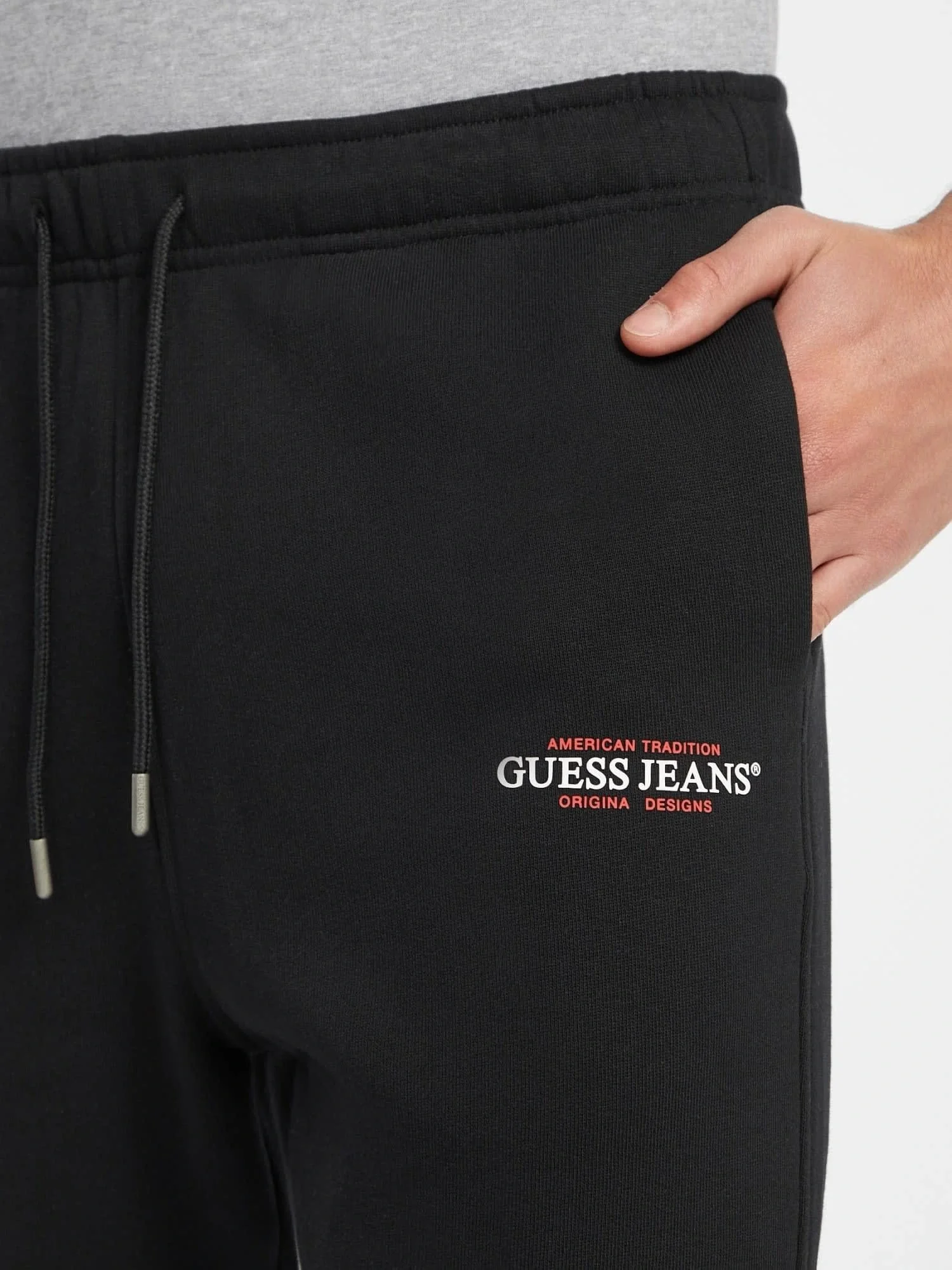 Guess  Erkek Siyah Regular Fit Eşofman Altı M4YB18K9V31-JBLK