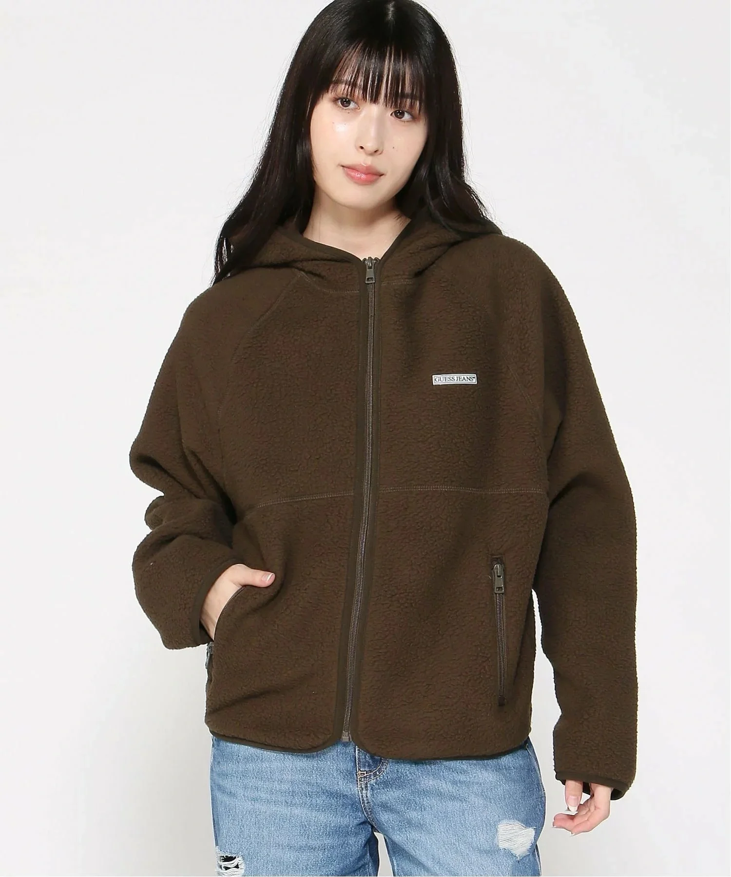 Guess Jeans Kadın Kahverengi Sweatshirt W5BQ20K1042-G1Y7