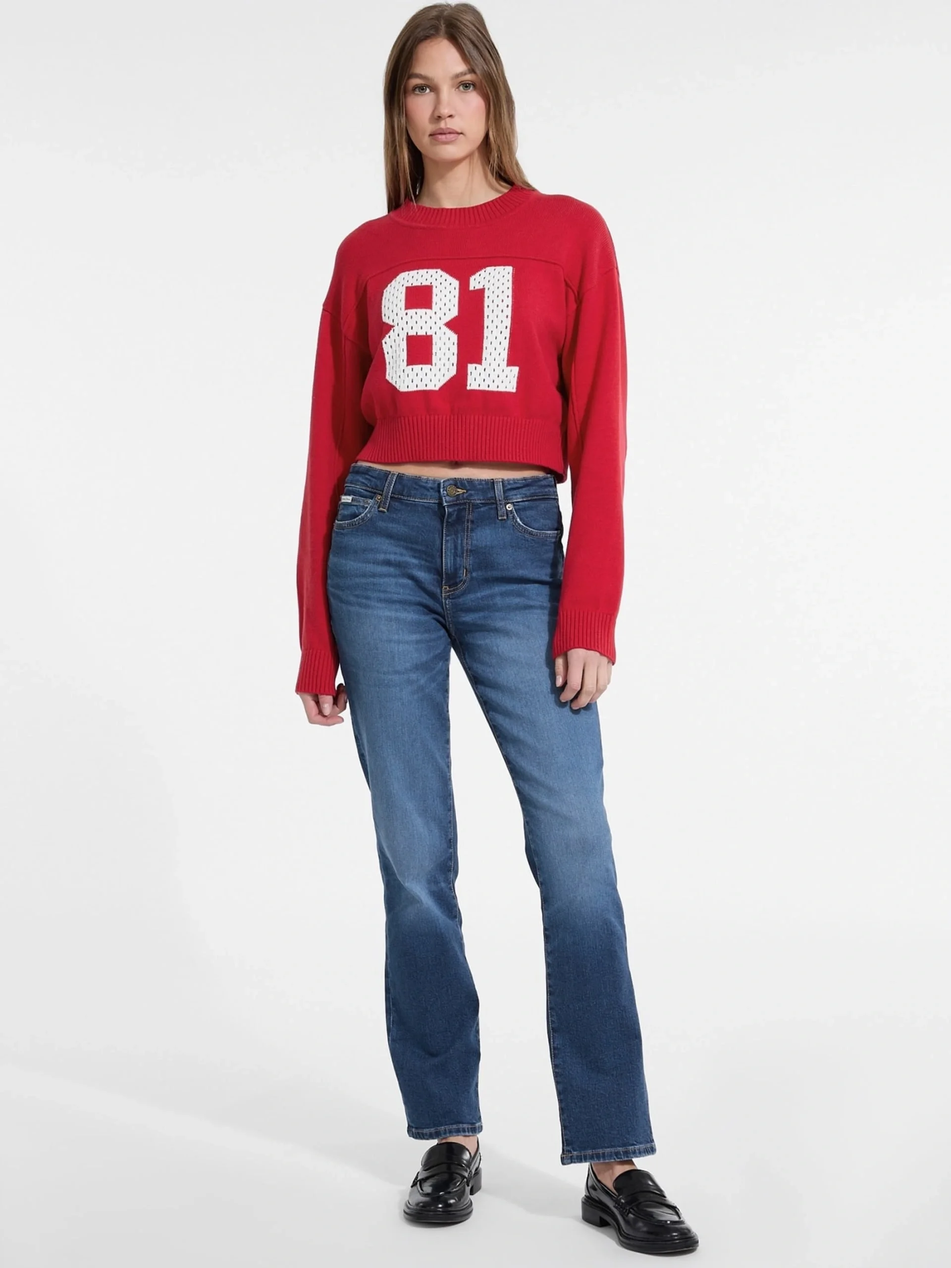 Guess Jeans Kadın Kırmızı Triko W5YR33Z3HM1-G585