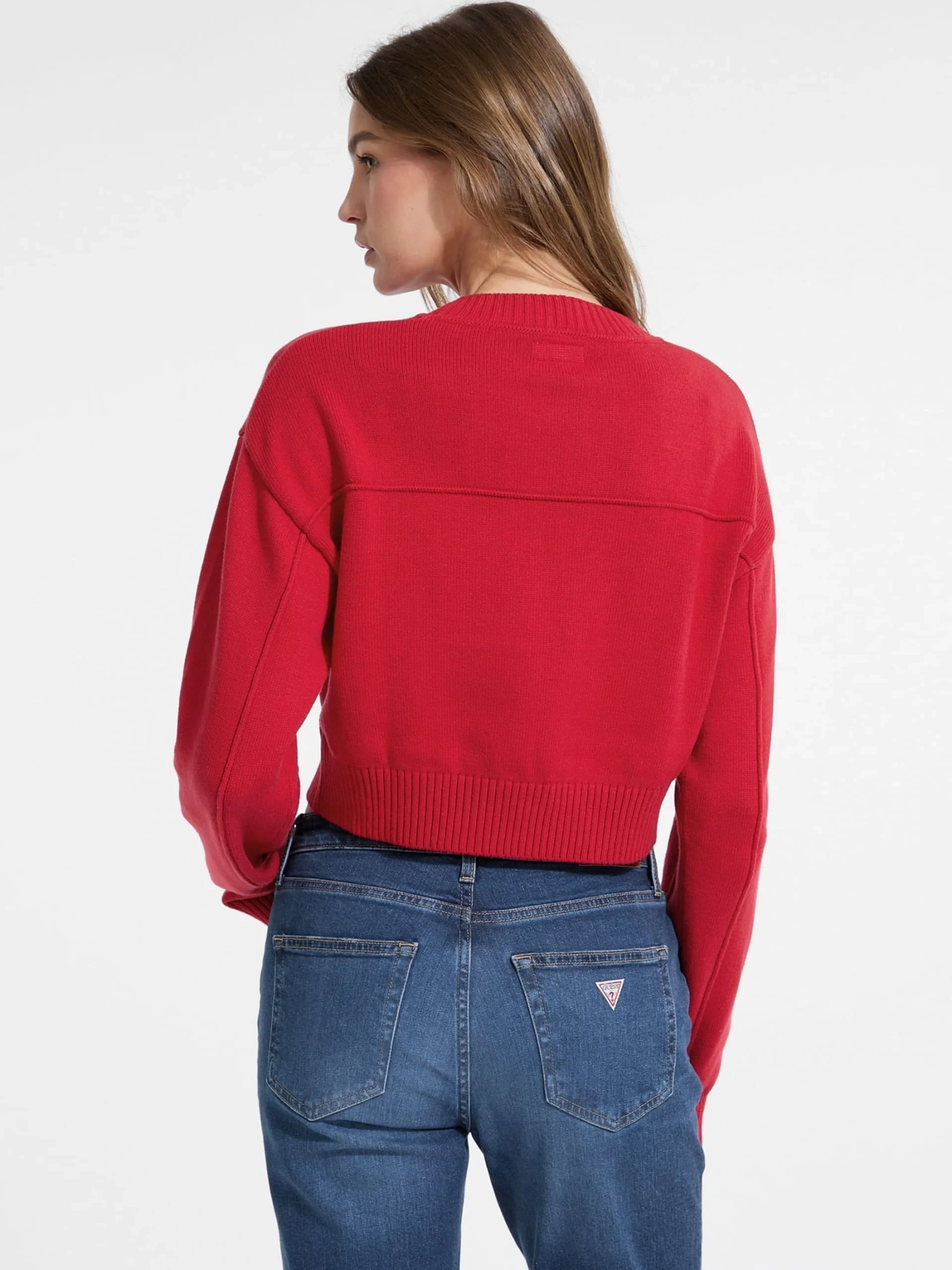 Guess Jeans Kadın Kırmızı Triko W5YR33Z3HM1-G585