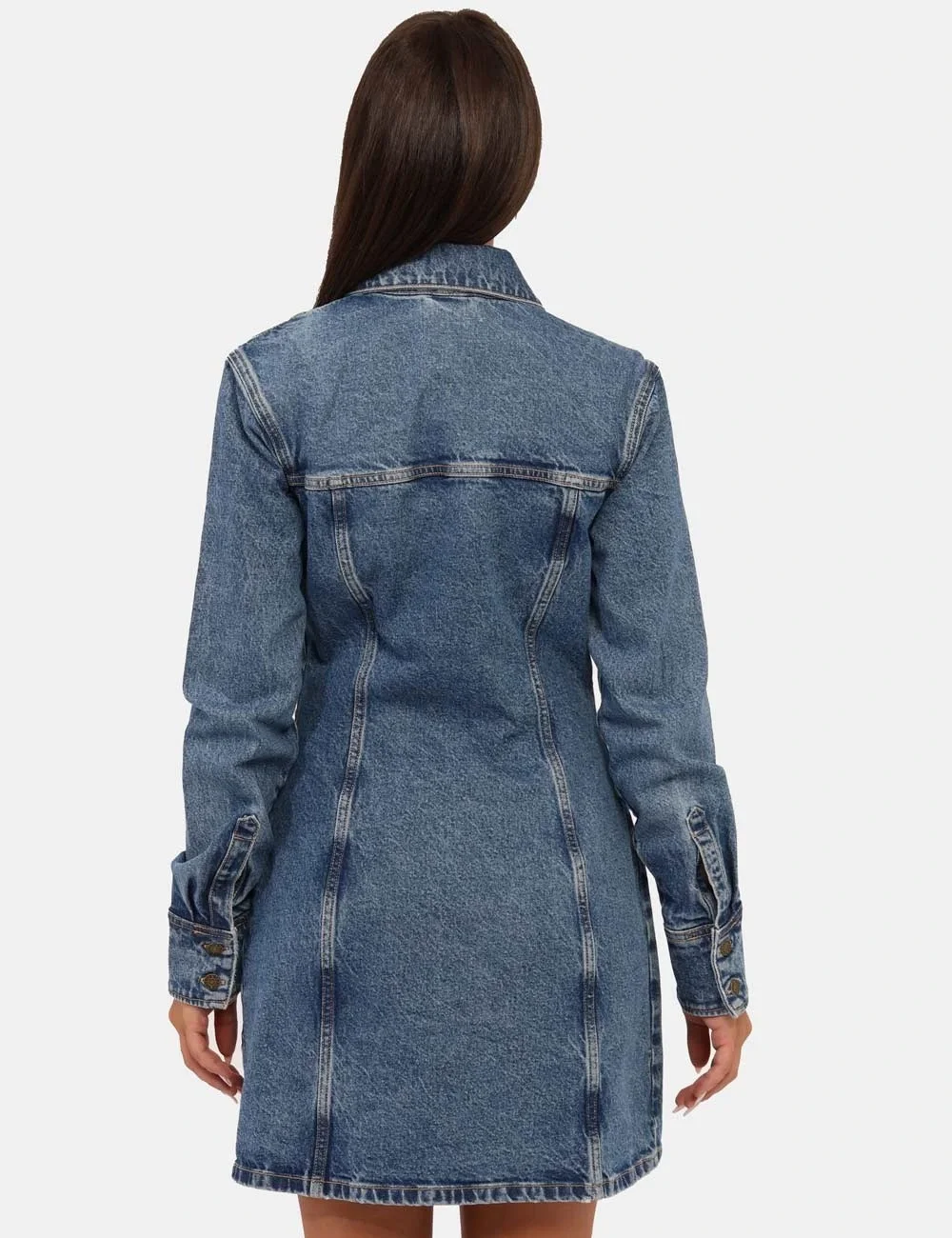 Guess Kadın Mavi Elbise W5BK48D5M48-GJLV