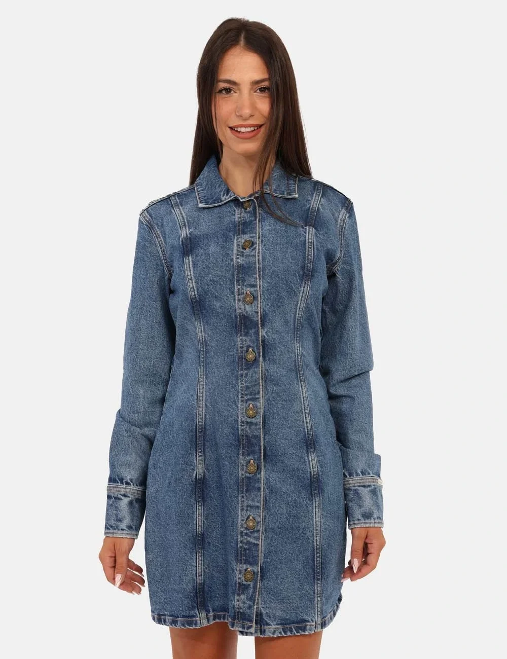 Guess Kadın Mavi Elbise W5BK48D5M48-GJLV