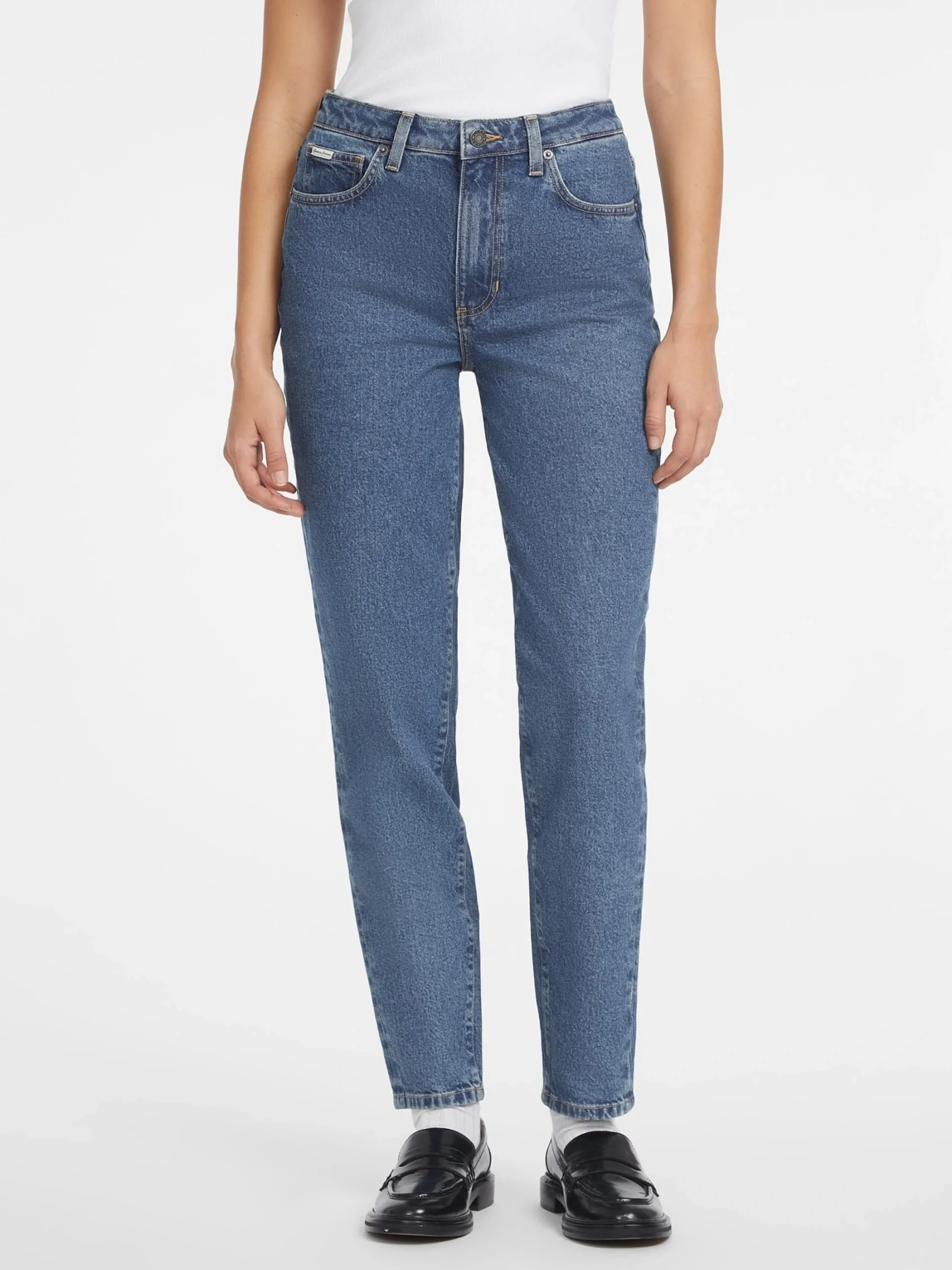 Guess Jeans Kadın Mavi Relaxed Fit Jean W4YA0DD5CC3-M3DW