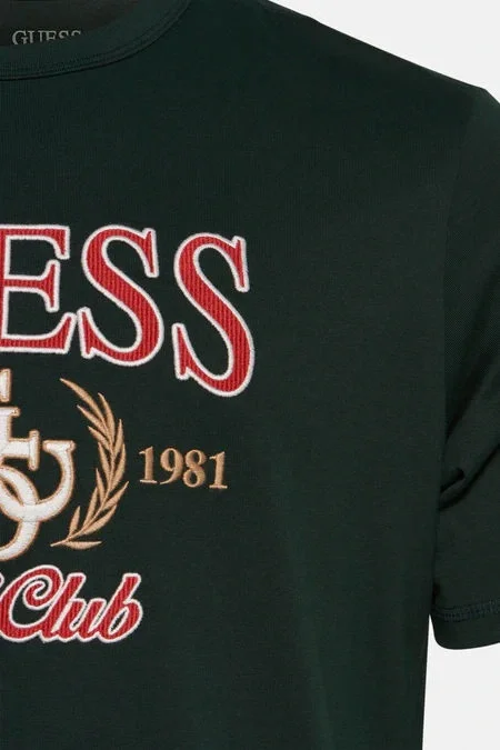 Guess Jersey Erkek Yeşil Regular Fit T-Shirt M5YI22K8FQ4-G8U1