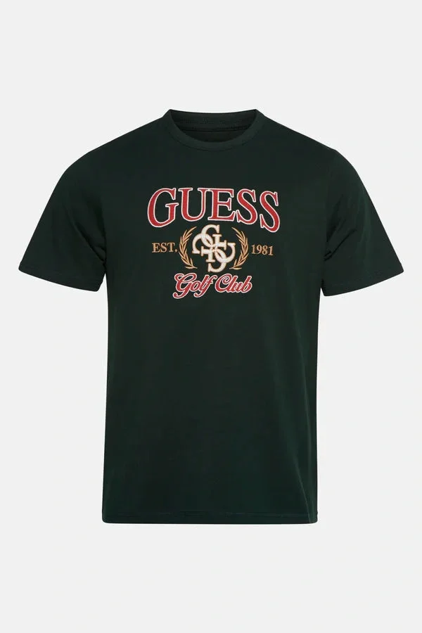 Guess Jersey Erkek Yeşil Regular Fit T-Shirt M5YI22K8FQ4-G8U1