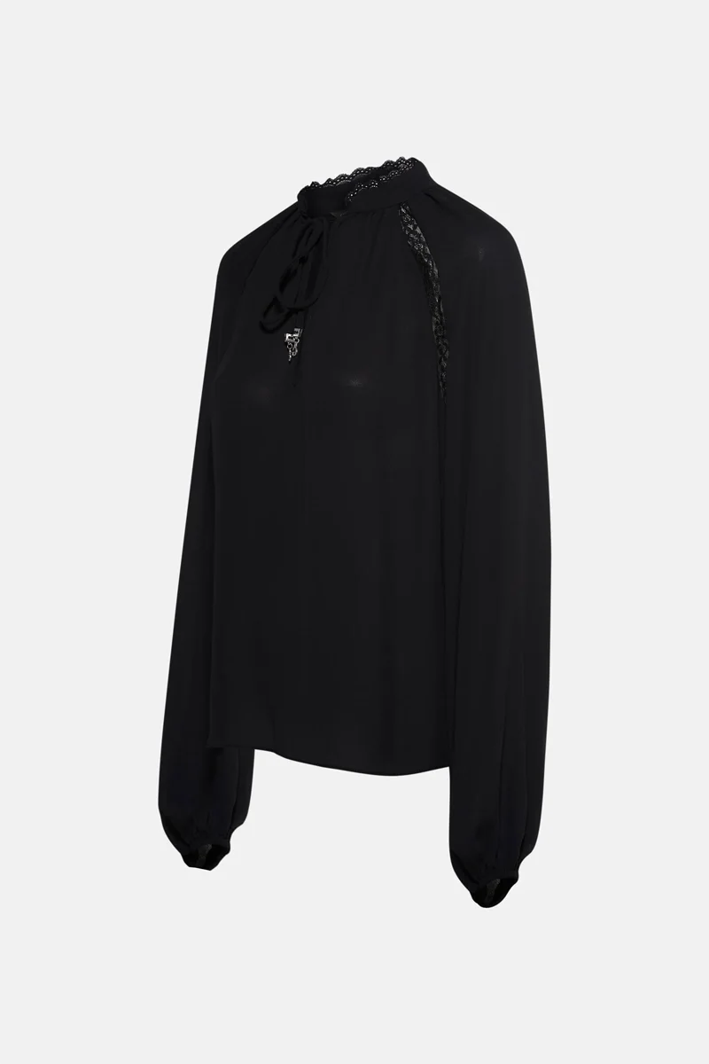 Guess Josette Kadın Siyah Bluz W5BH74WGLA2-JBLK