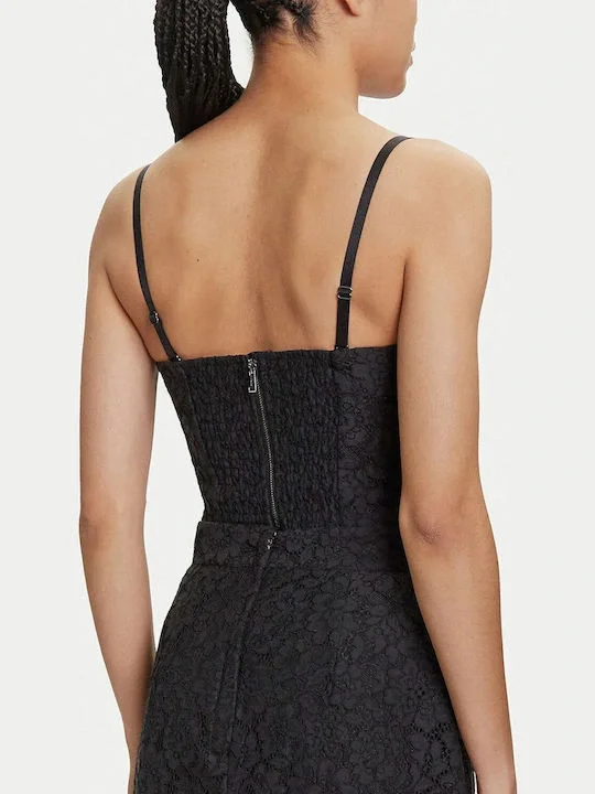 Guess Josiane Kadın Siyah Bluz W5YH42WHD00-JBLK