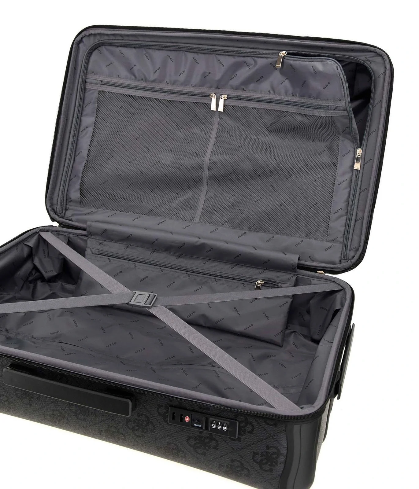 Guess Berta Kadın Antrasit Büyük Boy Valiz TWOB8688988-CLO