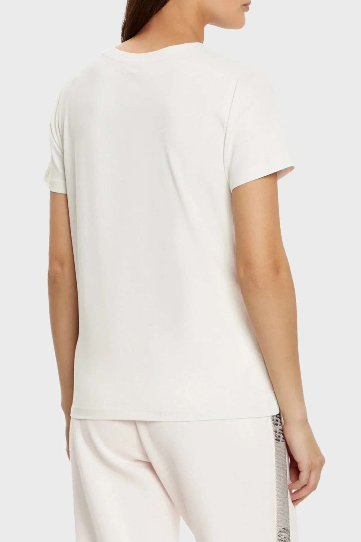 Guess Colette Kadın Krem Aktif Oversize Fit T-Shirt V4YI09J1314-G6K5