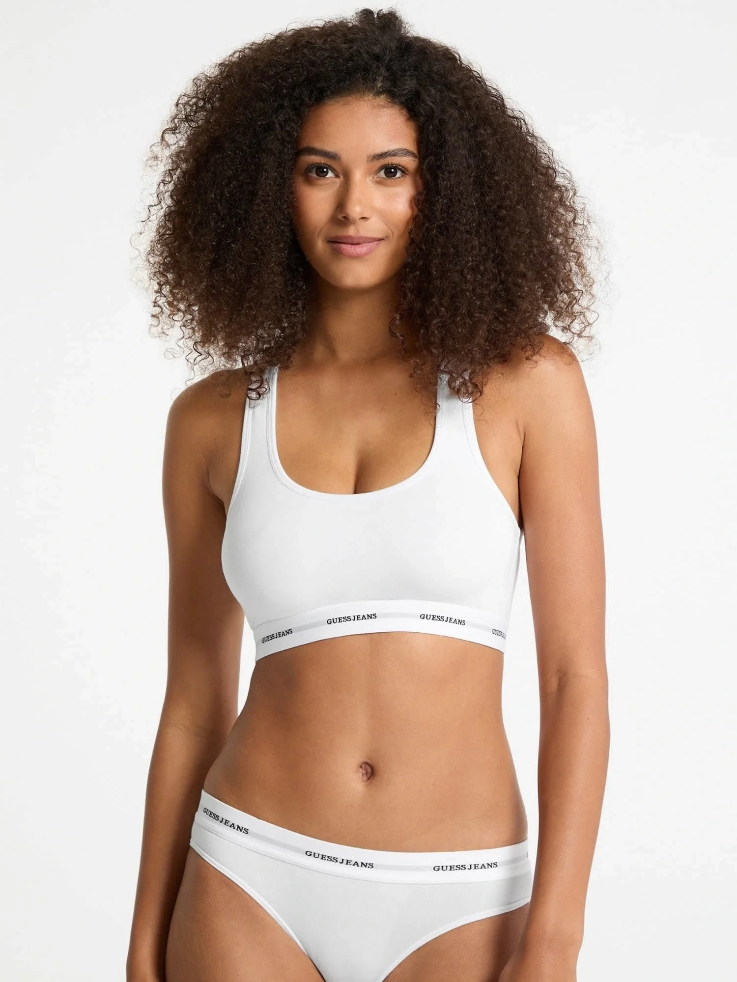 Guess Jeans Gj Bralette Kadın Beyaz Modal Karışımlı Bralet W4BZ31KBBU1-G011