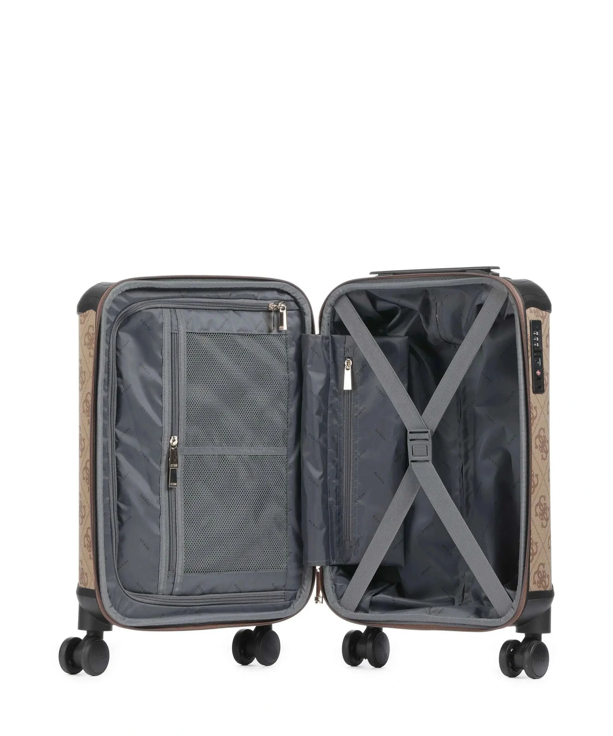 Guess Berta Kadın Kahverengi Kabin Boy Valiz TWOB8688983-LGW