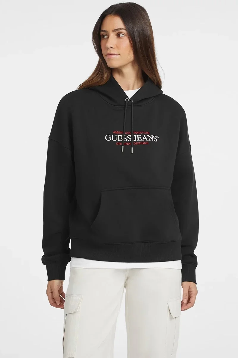 Guess Jeans Kadın Siyah Sweatshirt W4YQ15KC811-JBLK
