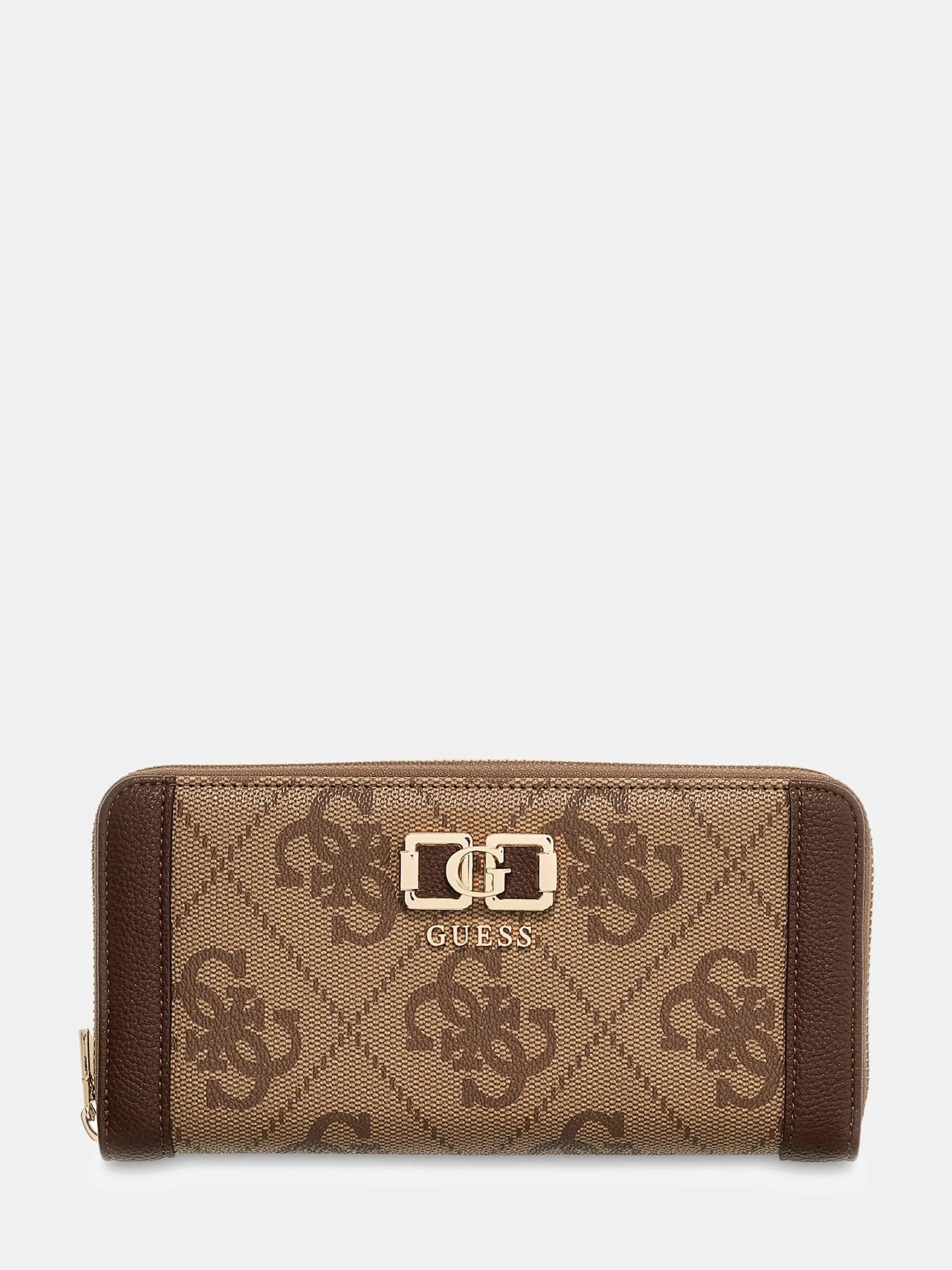 Guess Karnilla Logolu Büyük Boy Kadın Kahverengi Cüzdan SWOS9901146-LGW