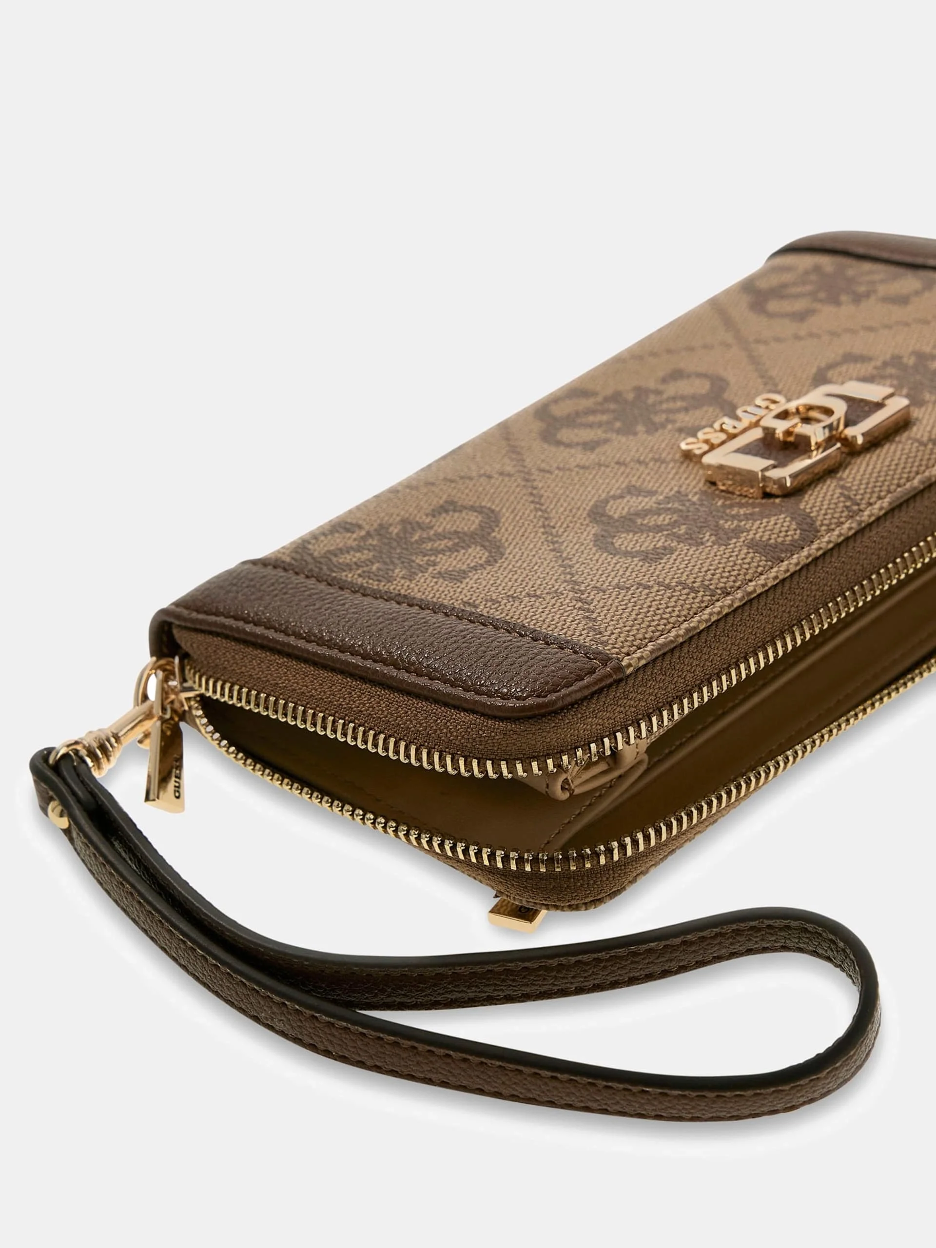 Guess Karnilla Logolu Büyük Boy Kadın Kahverengi Cüzdan SWOS9901146-LGW