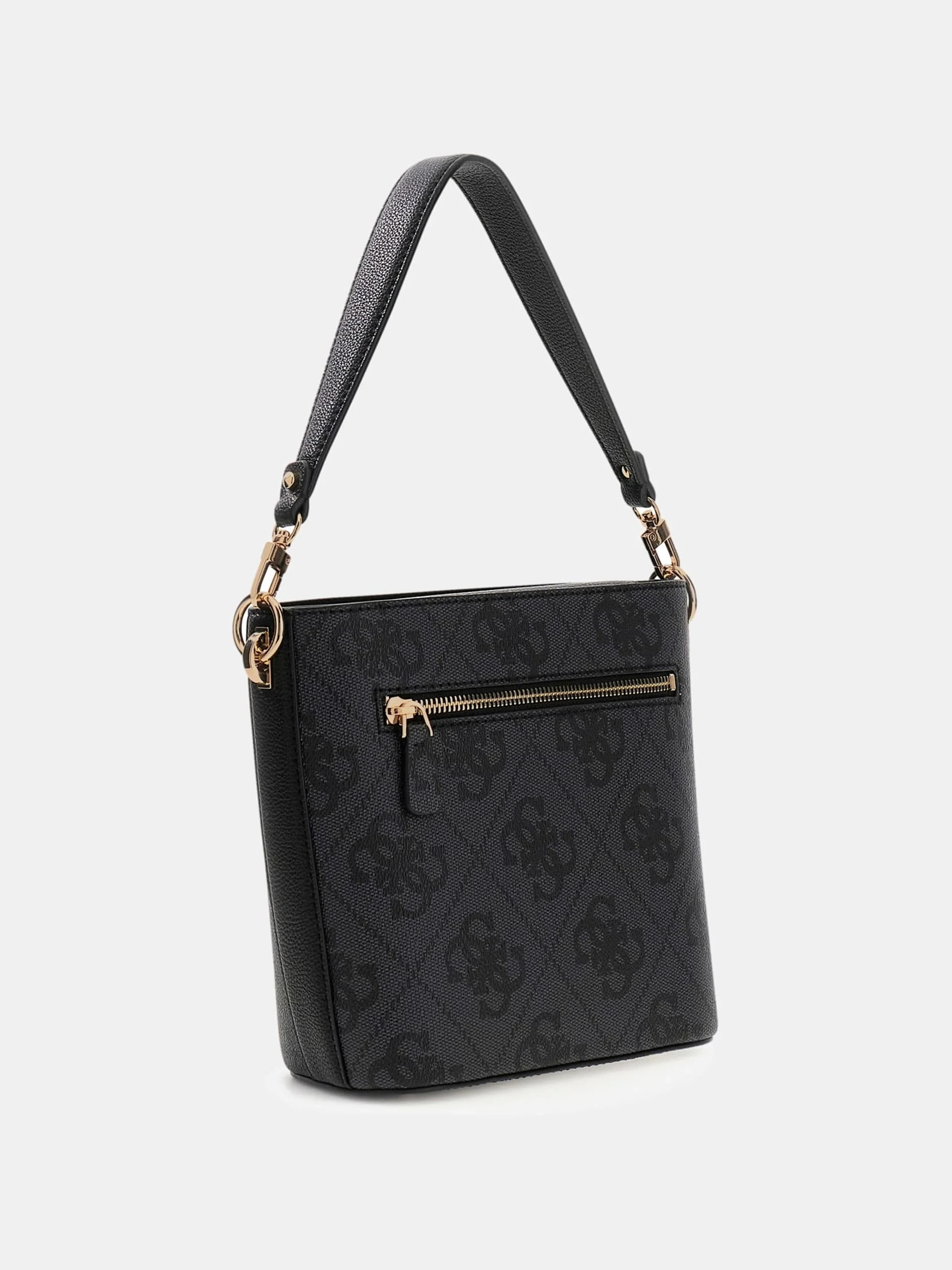 Guess Karnilla Logolu Büzgülü Kadın Antrasit El Çantası HWOS9901010-CLO