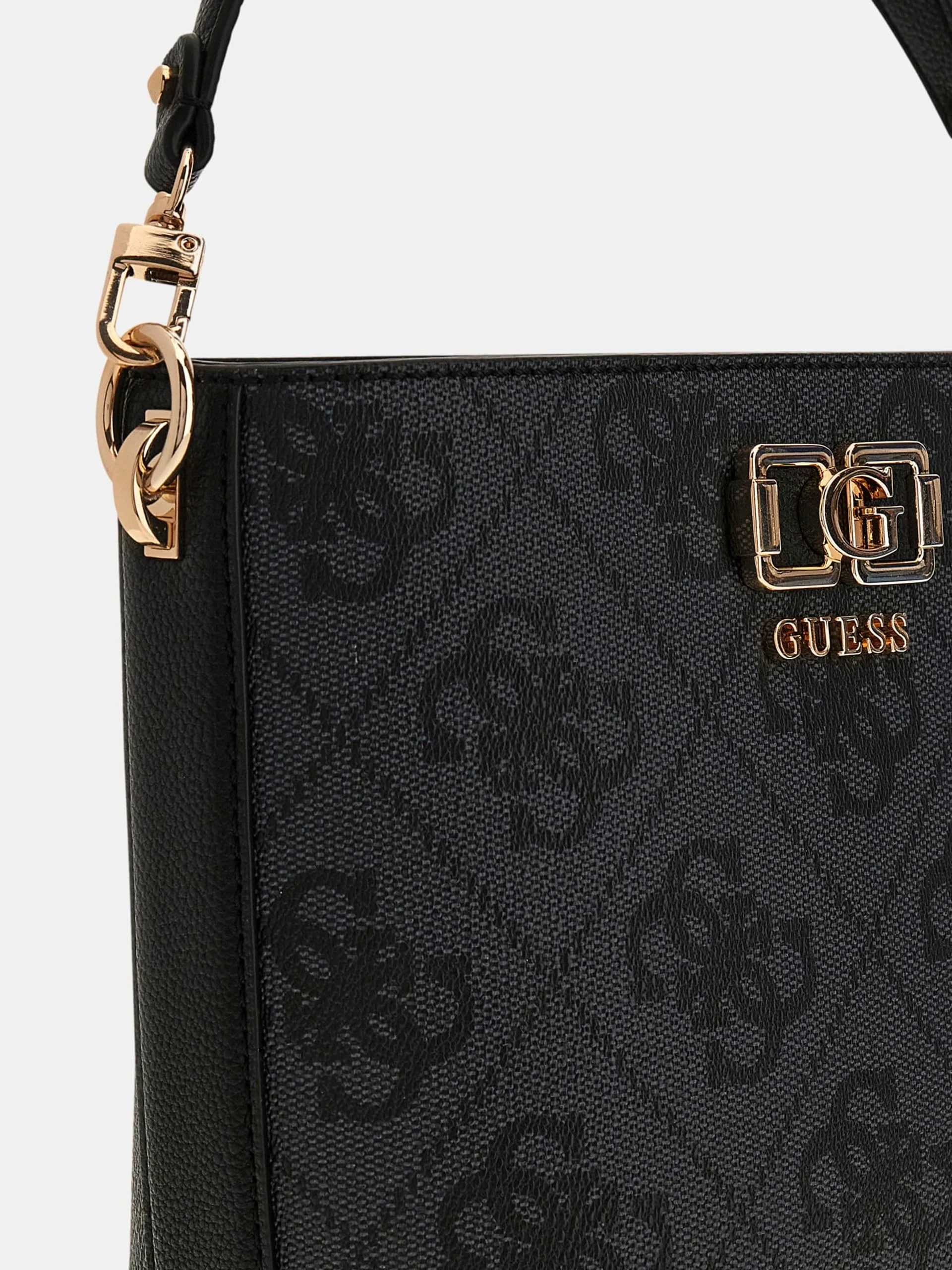 Guess Karnilla Logolu Büzgülü Kadın Antrasit El Çantası HWOS9901010-CLO