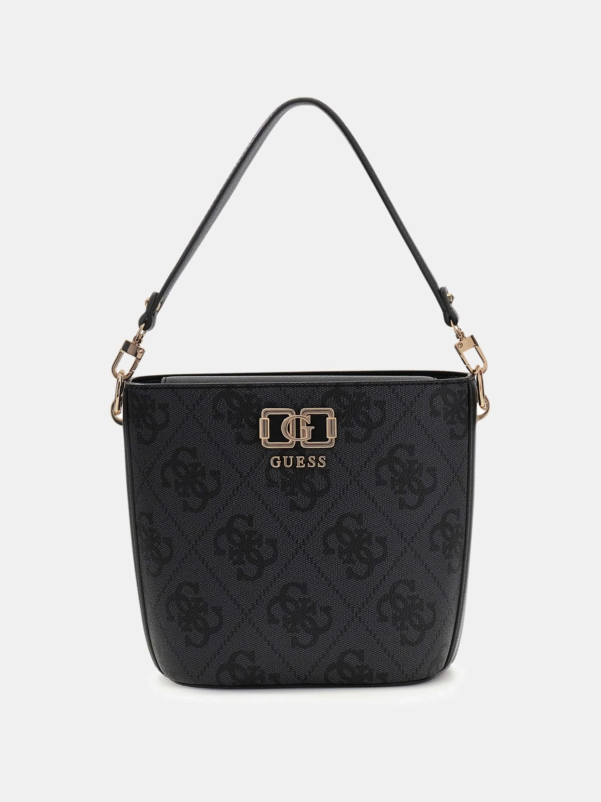 Guess Karnilla Logolu Büzgülü Kadın Antrasit El Çantası HWOS9901010-CLO