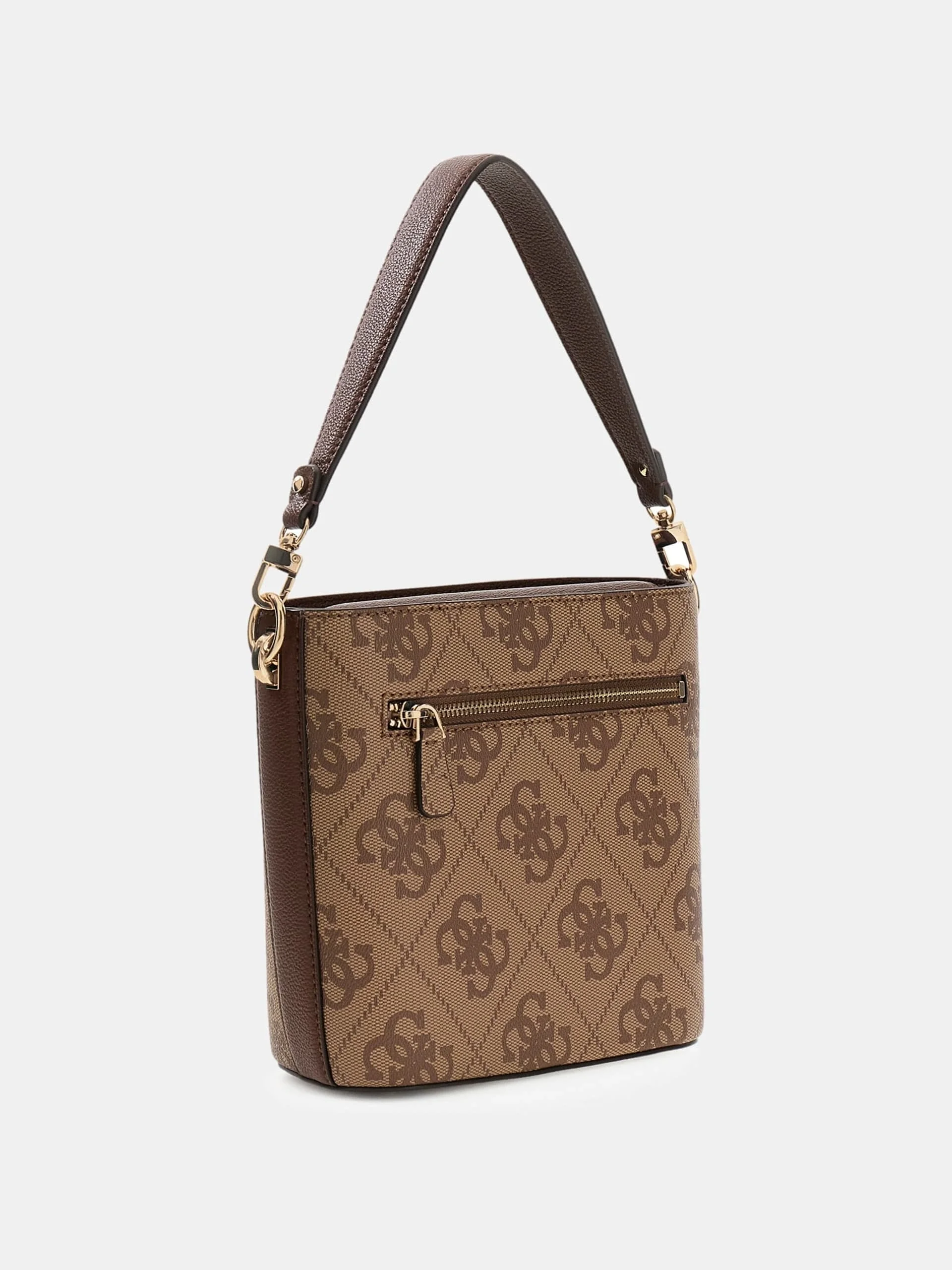 Guess Karnilla Logolu Büzgülü Kadın Kahverengi El Çantası HWOS9901010-LGW