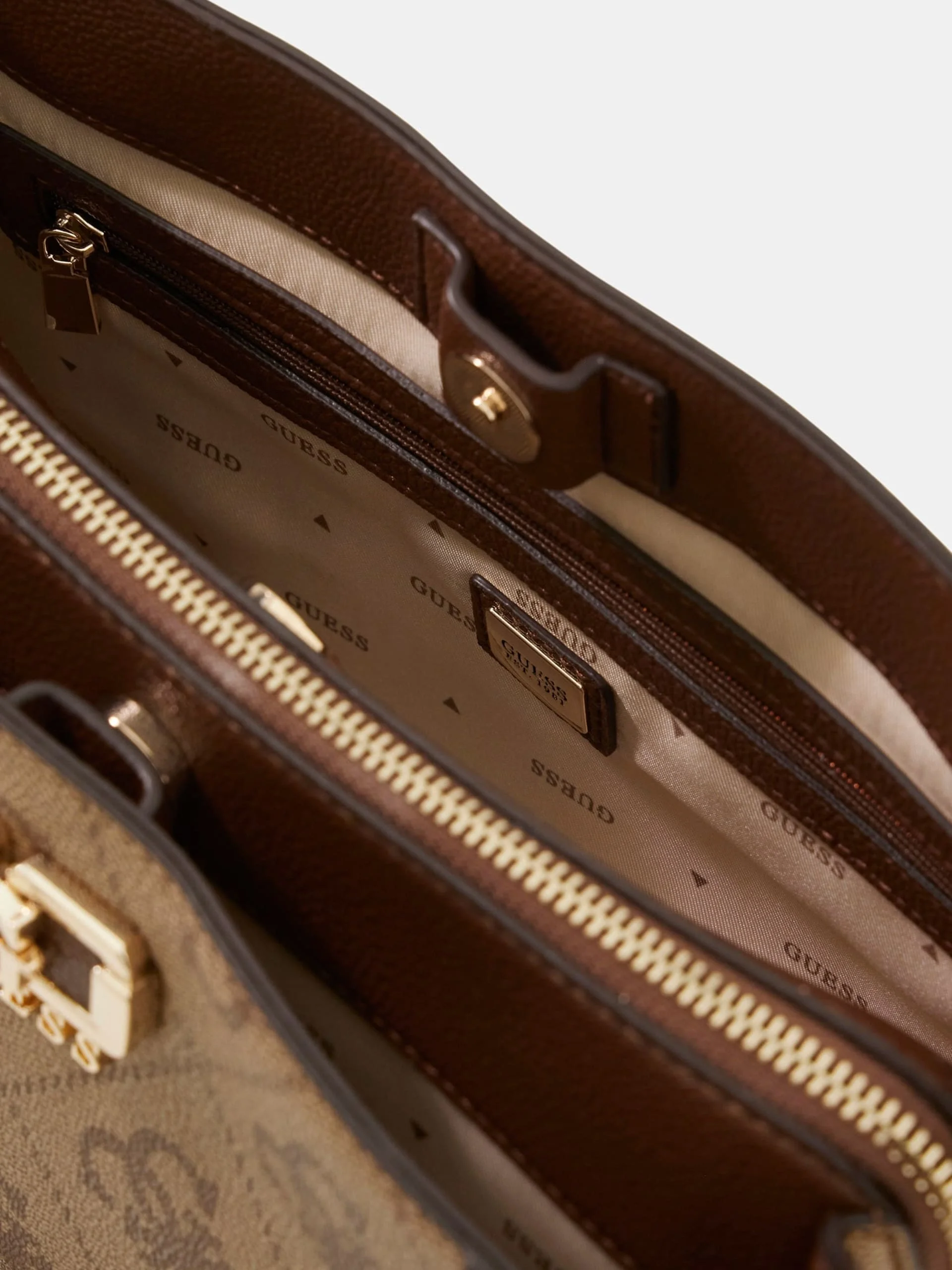 Guess Karnilla Logolu Girlfriend Kadın Kahverengi El Çantası HWOS9901060-LGW