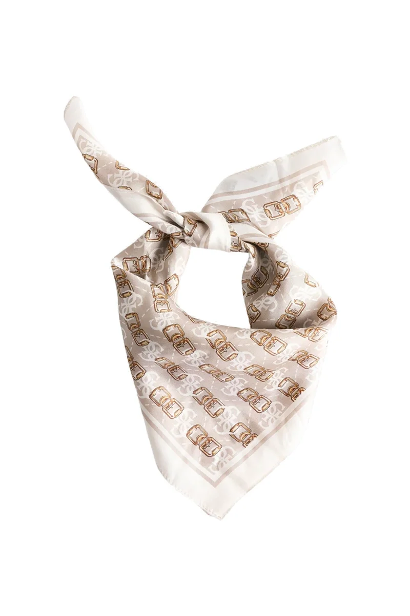 Guess Karnilla Logolu Kadın Beyaz Eşarp AW5454SIL03-OWL