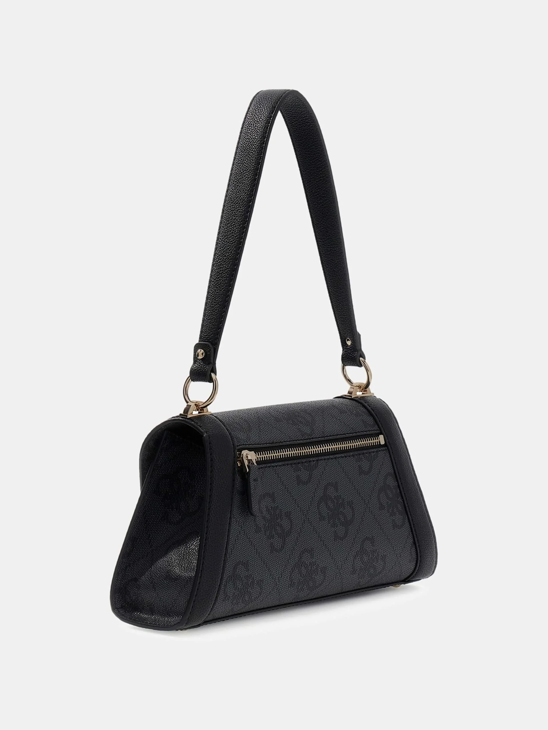 Guess Karnilla Logolu Kapaklı Omuz Kadın Antrasit El Çantası HWOS9901190-CLO