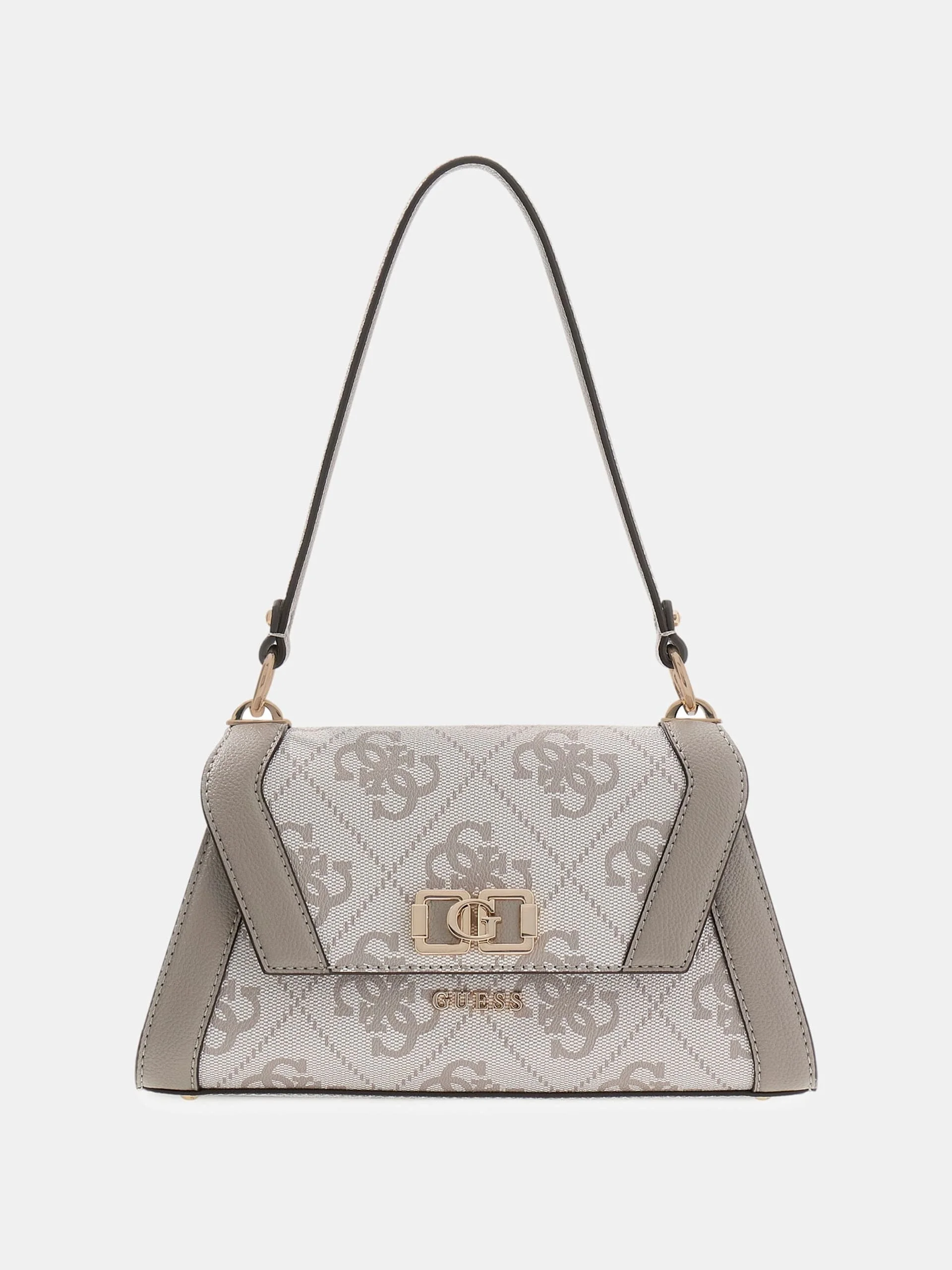 Guess Karnilla Logolu Kapaklı Omuz Kadın Siyah El Çantası HWOS9901190-DKO