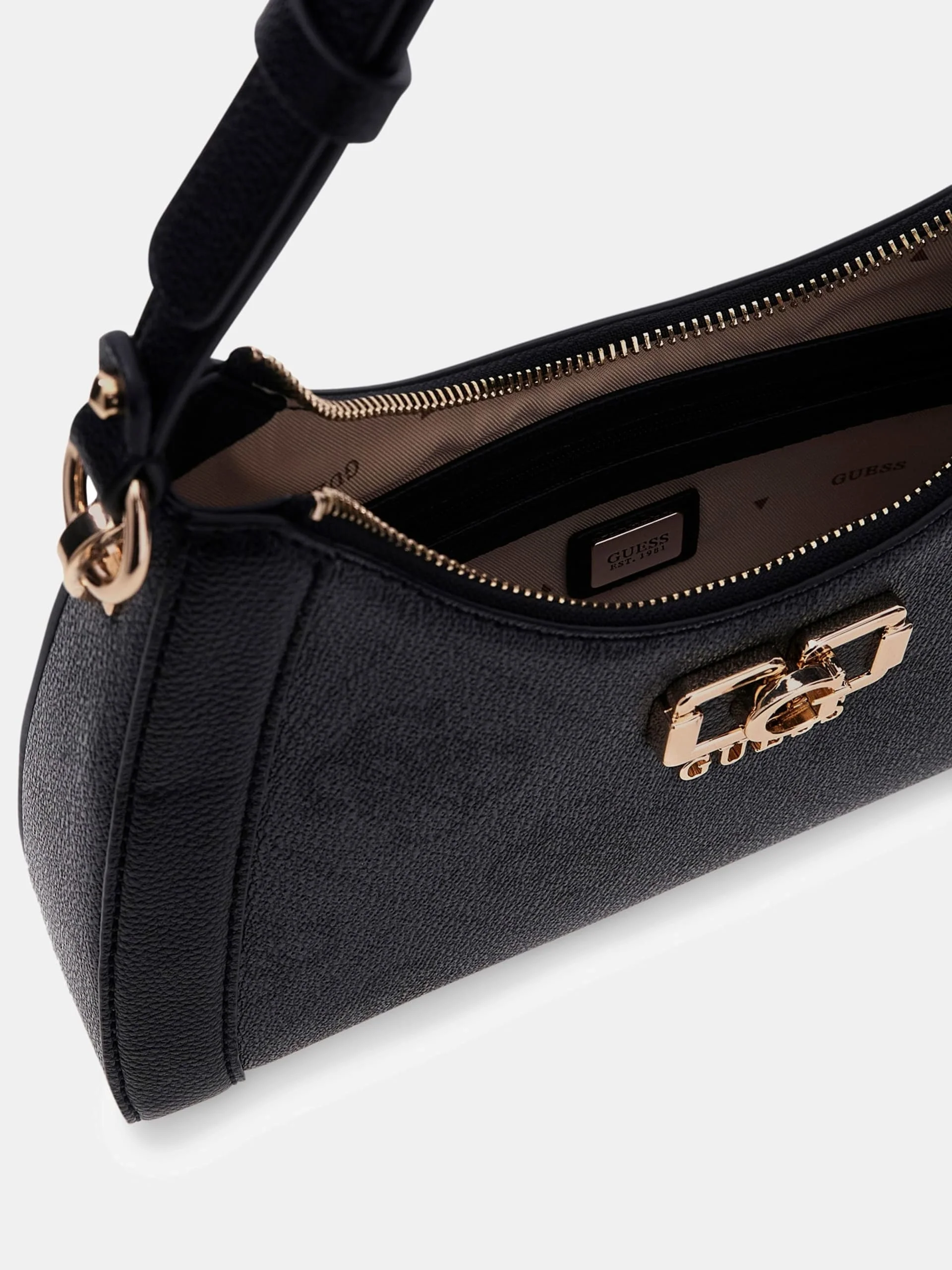 Guess Karnilla Logolu Omuz Kadın Antrasit Omuz Çantası HWOS9901180-CLO