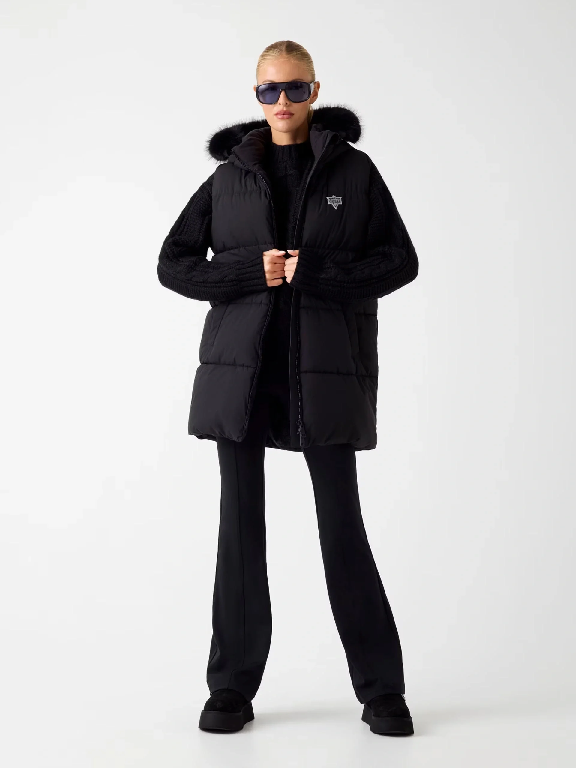 Guess Katrina Kadın Siyah Yelek W5BL81W3282-JBLK