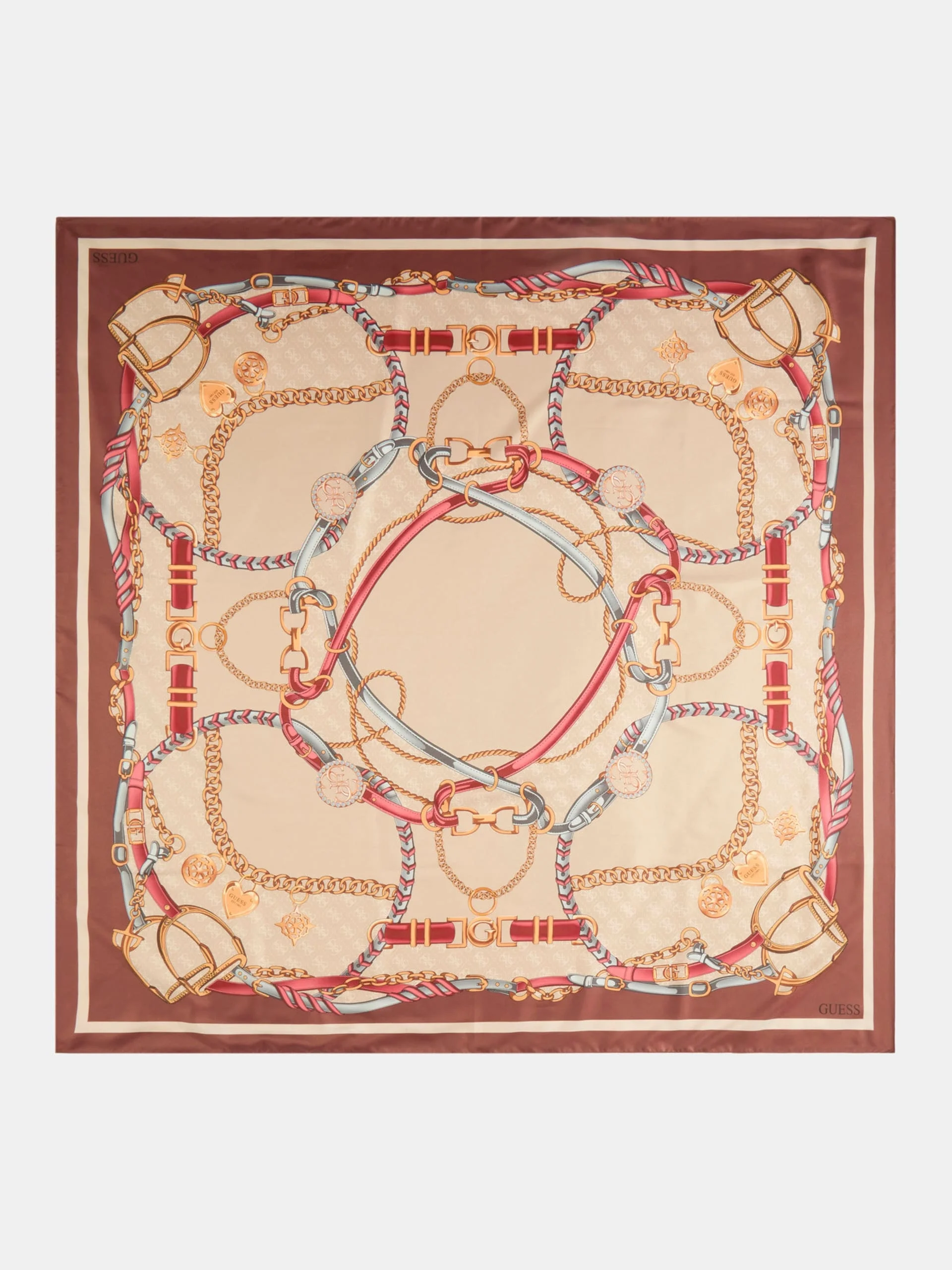 Guess Kefiah 120x120 Kadın Kahverengi Eşarp AW5444POL01-PMC