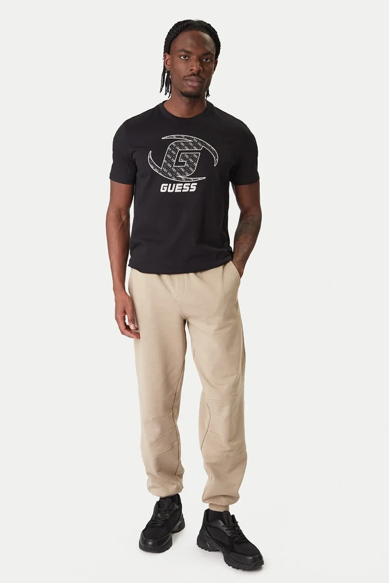 Guess Kele Bisiklet Yaka Kısa Kollu Erkek Siyah T-shirt Z6RI06I3Z14-JBLK