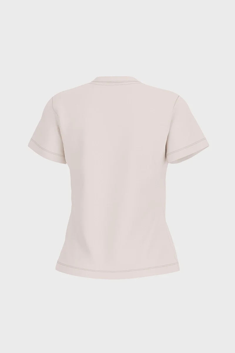 Guess Ketty Bisiklet Yaka Kısa Kollu Kadın Beyaz T-shirt V6RI10I3Z14-G012