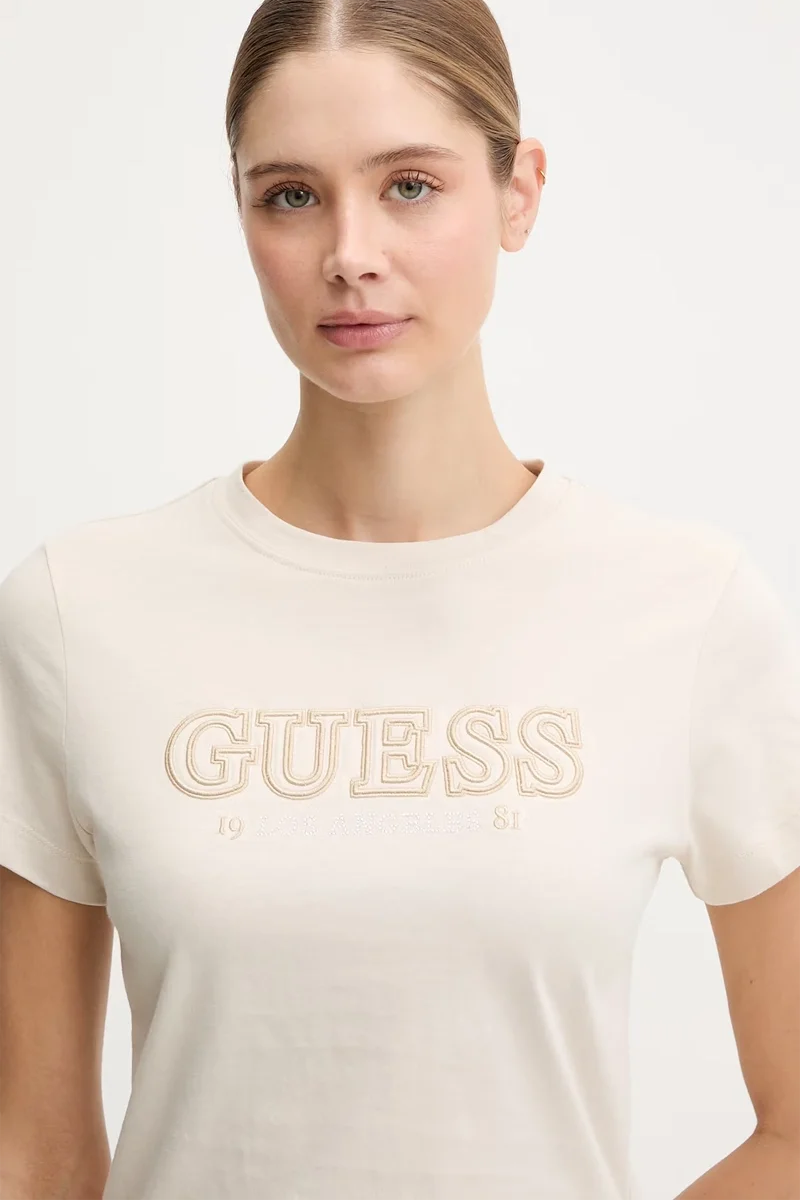 Guess Ketty Bisiklet Yaka Kısa Kollu Kadın Çok Renkli T-shirt V6RI10I3Z14-G1FV