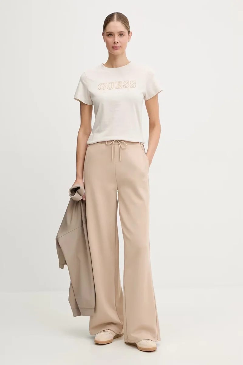 Guess Ketty Bisiklet Yaka Kısa Kollu Kadın Çok Renkli T-shirt V6RI10I3Z14-G1FV