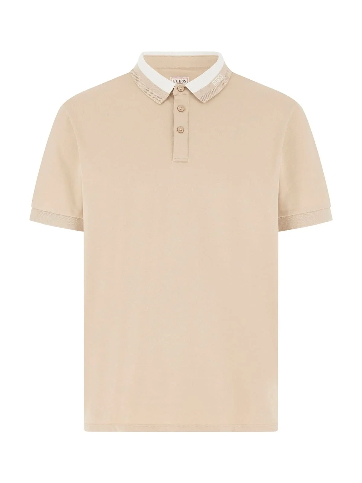 Guess Kısa Kollu Paul Guess Yakalı Polo Yakalı Erkek Kahverengi Polo T-shirt M6RP47KARS2-G1DR