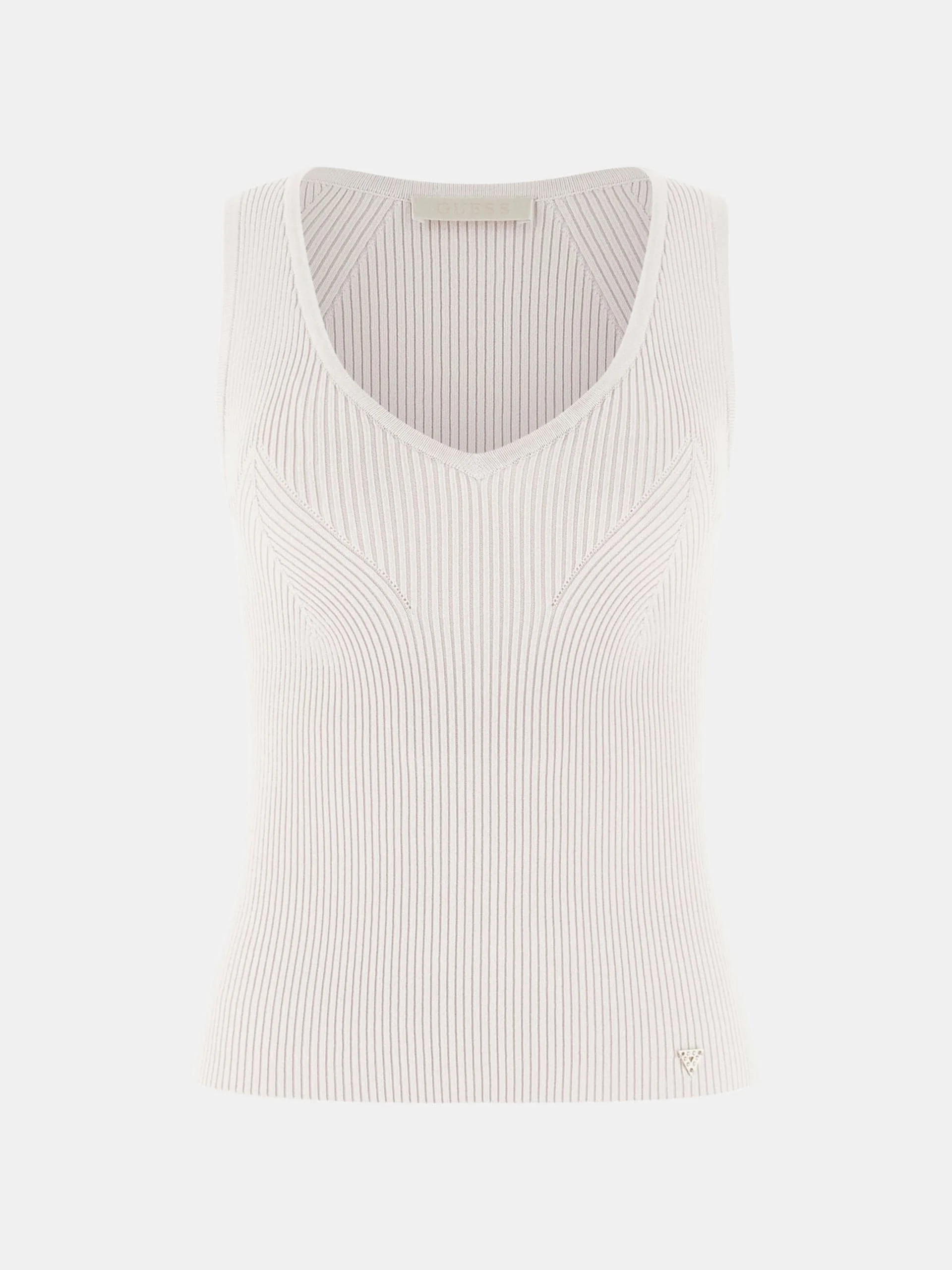 Guess Kolsuz V Yaka Stella Atlet Triko Kadın Mavi Triko W6RR36Z0132-G9B8