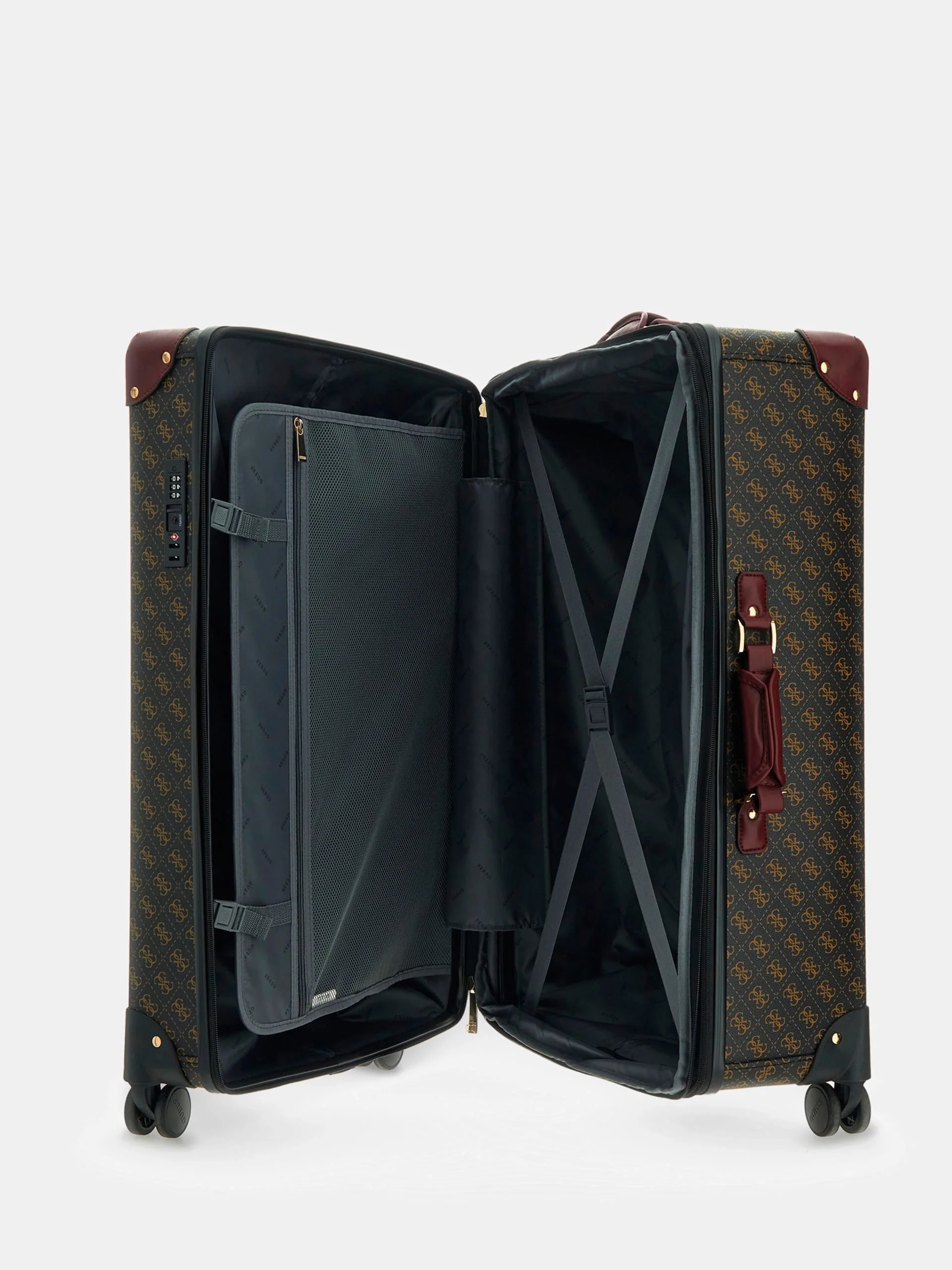 Guess Latona 28 İnç 8 Tekerlekli Kadın Kahverengi Valiz TWLQ9211988-BNL